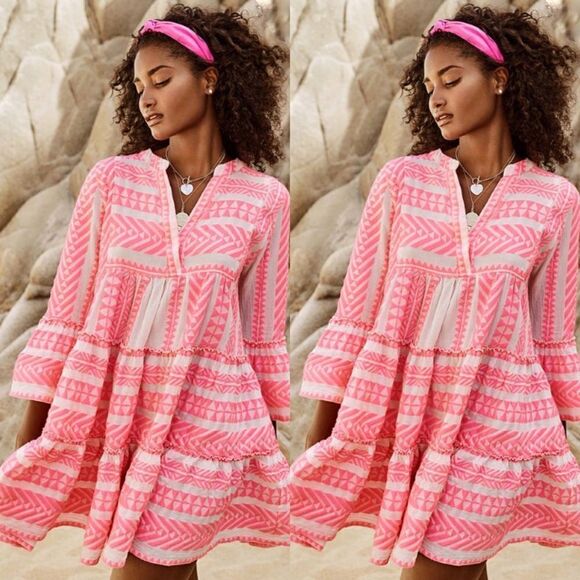 DEVOTION Ella Embroidered Cotton Mini Dress